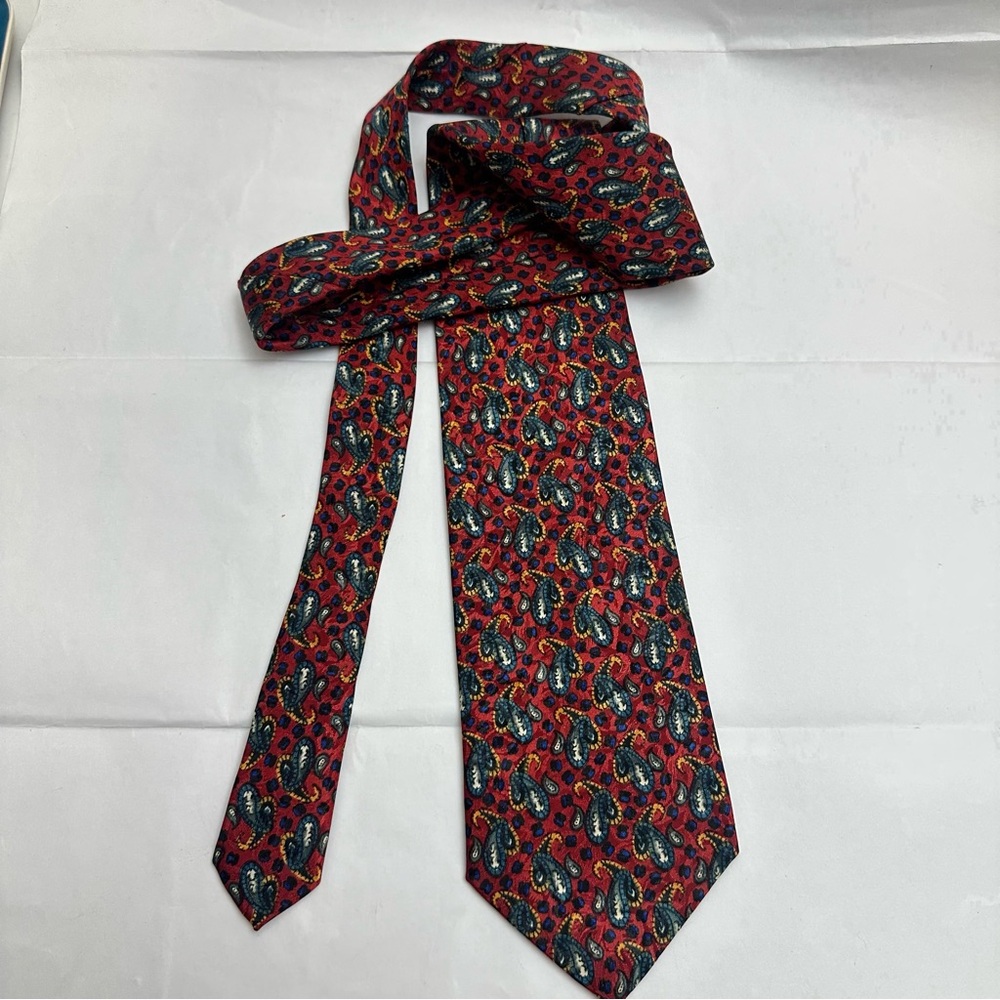 Christian Dior Monsieur rare vintage Paisley Tie Made in USA